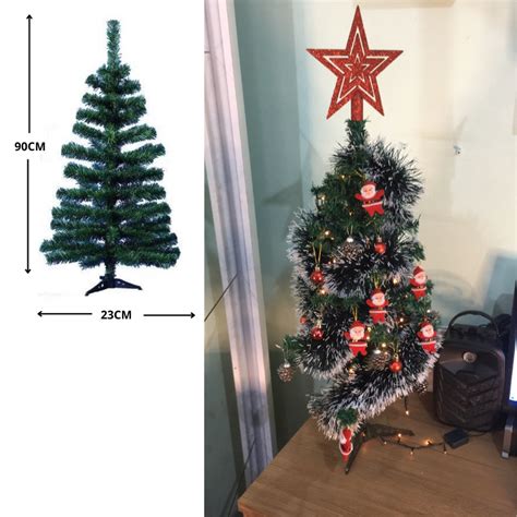 Arvore De Natal Completa C Enfeites E Pisca Pisca 70 Galhos 90cm