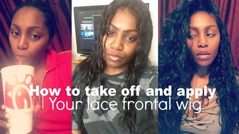 How To Safely Remove And Apply Lace Frontal Wig With Got2b Glued Gel No Sew No Glue Youtube