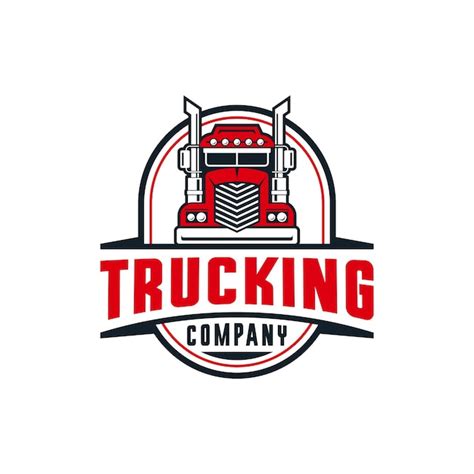 Premium Vector | Trucking company logo template