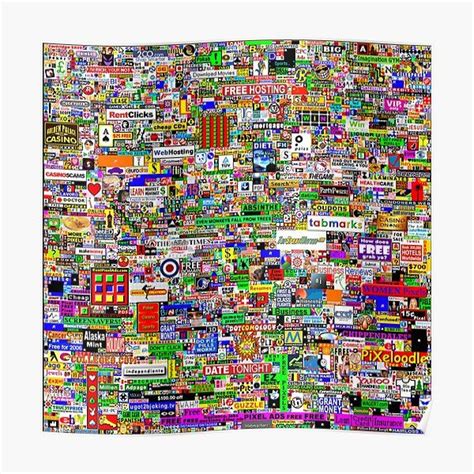 The Million Dollar Homepage High Quality Premium Matte Vertical