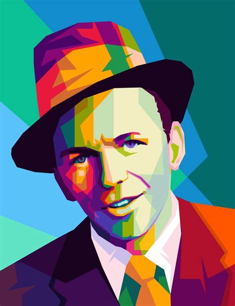 Frank Sinatra Colorful Pop Art Pop Art Comic Pop Art Painting