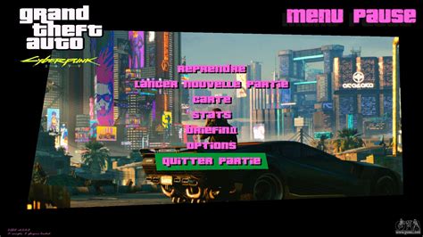 Vice City Cyberpunk 2077 Menu Mod for GTA Vice City