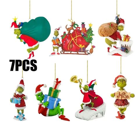 Acr Lico Natal Grinch Ornamentos Whoville Decora Es Engra Adas Do Natal