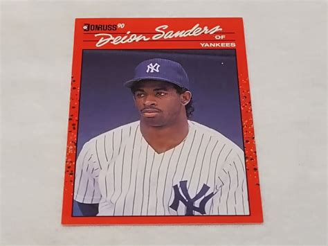 Deion Sanders 1990 Donruss 427 Base Set New York Yankees EBay