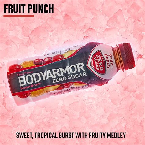 Bodyarmor Zero Sugar Fruit Punch Bebida Deportiva Sin Az Car