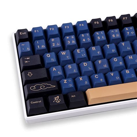 Buy Keycaps 129 Keys Cherry Profile Japanese Blue Samurai DYE SUB For