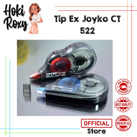 Jual Correction Tape Ct Joyko Tip Ex Tip X Kertas Roll Shopee