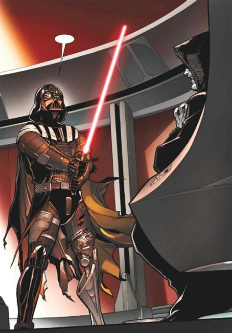 How Darth Vader Obtained His Red Lightsaber Bounding Into Comics