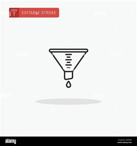 Funnel Icon Vector Funnel Icon For Presentation Stock Vector Image