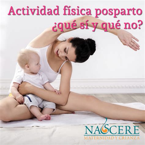 Actividad física posparto qué sí y qué no Nascere Maternidad y