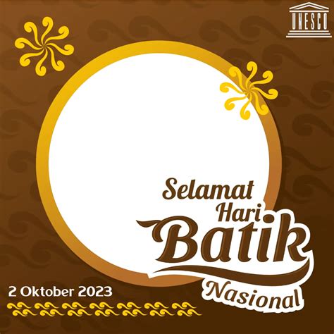 Hari Batik Nasional Tahun 2023 | Twibbonize