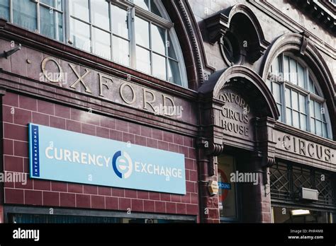 London Uk July Sign Above Entrance To Oxford Circus Tube