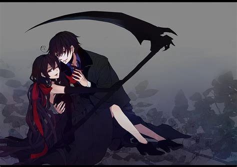 Scythe Female Male Manga Boy Duo Girl Darkness Hetalia Anime