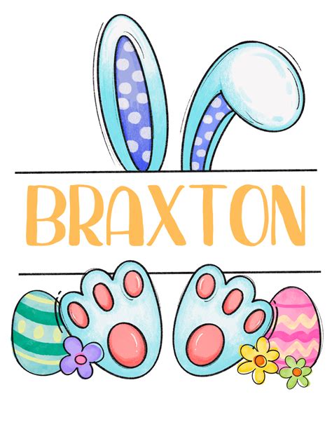 Easter Bunny Split Monogram Sublimation Graphic By Lazy Cat · Creative