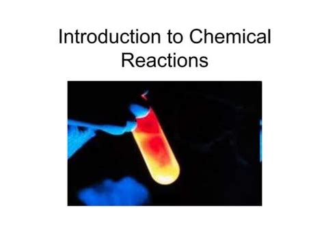 Types Of Chemical Reactions Ppt