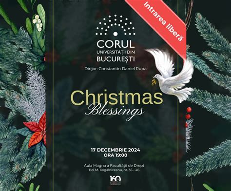 Save The Date 17 Decembrie 2024 Christmas Blessings Concertul De