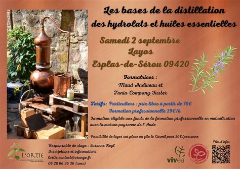 Initiation La Distillation Des Eaux Florales Et Huiles Essentielles