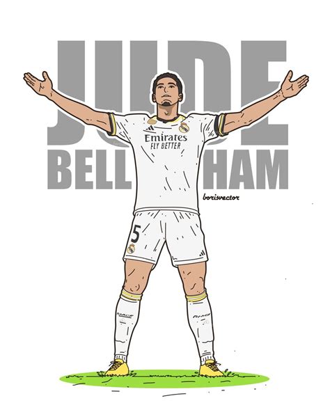 Jude Bellingham Jogadores De Futebol Wallpaper De Futebol Desenho