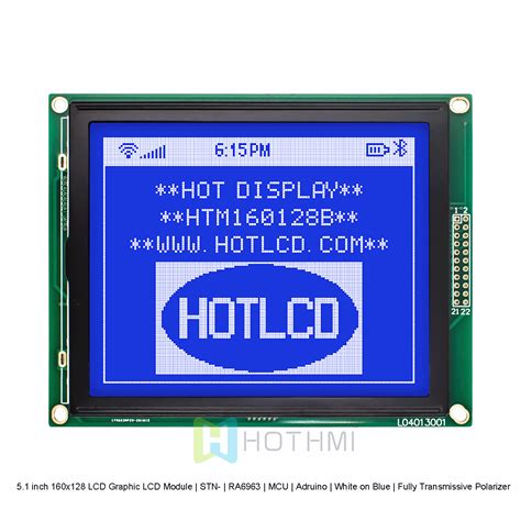 5 1 Inch 160x128 LCD Graphic LCD Module STN RA6963 MCU Arduino