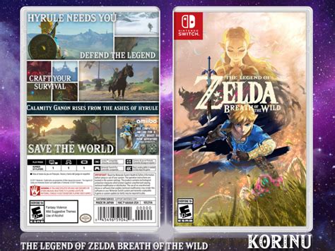 The Legend Of Zelda Breath Of The Wild Misc Box Art Cover By Korinu