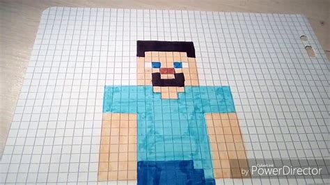 Comment Dessiner Un Bonhomme Minecraft Youtube