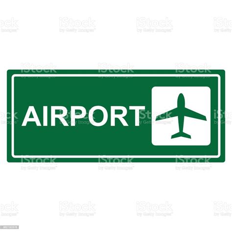 Airport Sign Vector Stock Illustration Download Image Now Airport