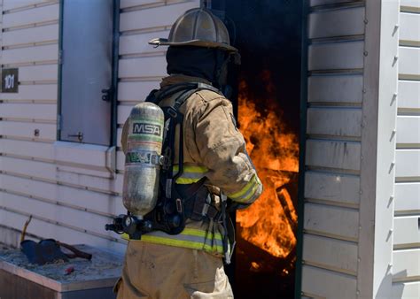 Dod Fire News Th Fighter Wing Firefighters Are Tested During A