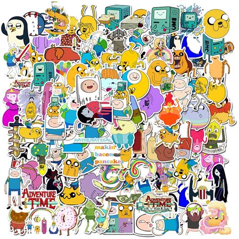 10 30 50 Sztuk Proste Cartoon Czas Cartoon Graffiti Baga Skuter Laptop