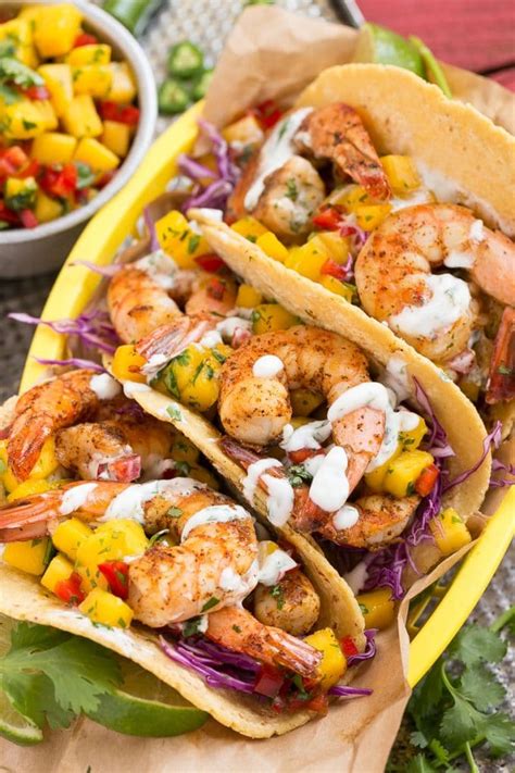 Tacos De Camarones Con Salsa De Mango Cazuelas Online