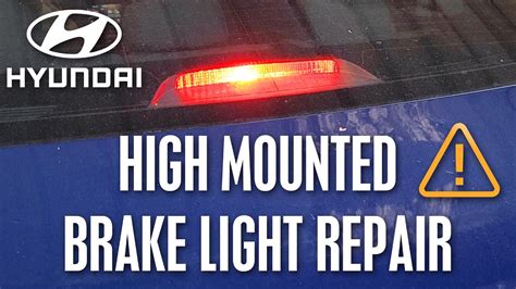 Hyundai Elantra High Mounted Brake Light Repair Replacement Youtube