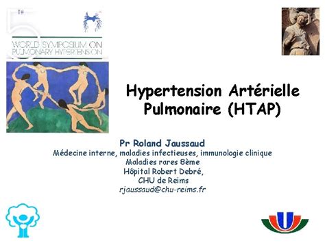 Hypertension Artrielle Pulmonaire Htap Pr Roland Jaussaud Mdecine