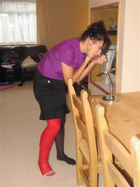 Llc Cast Cast Sock Long Leg Cast Red Gypsum