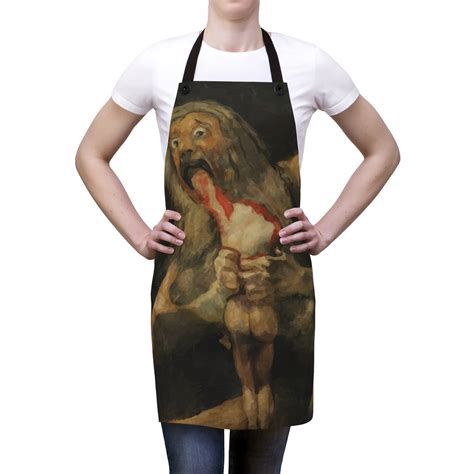 Titan Cronus Eating His Son, Cookout Apron, Vintage, Antique Painting ...