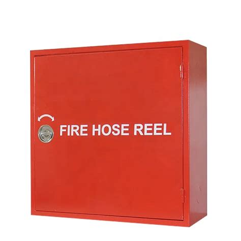 Single Cabinet Surface Mounted Mild Steel Solid Door Fire Hose Reel