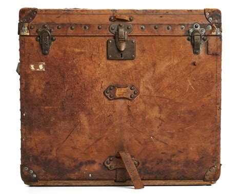 Sold Price A Vintage Louis Vuitton Leather Travel Trunk December 3 0120 1200 Pm Pst