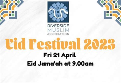 Rma Organise Eid Ul Fitr Festival 2023 Riverside Muslim Association Rma