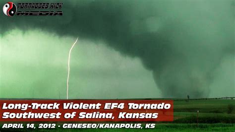 Incredibly Massive Violent Kansas Tornado Southwest Of Salina