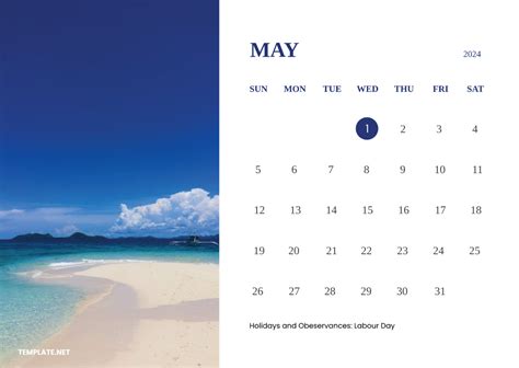 Online 2024 May Calendar With Holidays Elset Rebecca