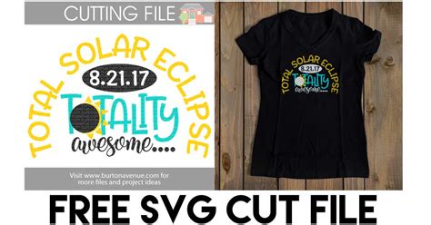 Flash Freebie Free Svg Cut File Total Solar Eclipse Burton Avenue