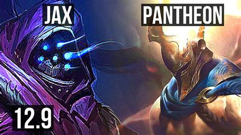 JAX Vs PANTHEON TOP 2 7M Mastery 1200 Games 6 Solo Kills KR