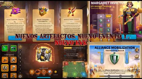 NUEVOS ARTEFACTOS NUEVOS EVENTOS Y NUEVO KVK Rise Of Kingdoms