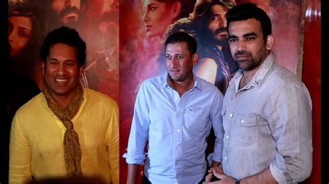 Sachin Tendulkar Zaheer Khan Ajit Agarkar At Screening Of MIRZYA