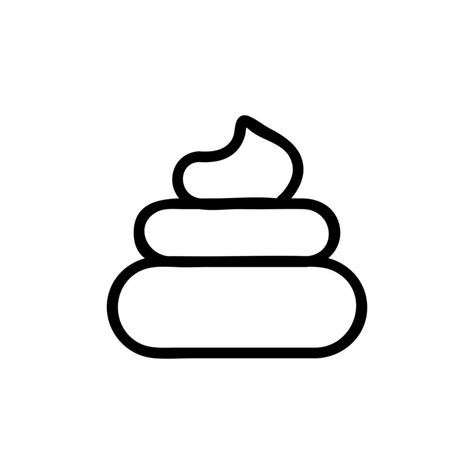 Turd Icon Vector Outline Illustration 9757383 Vector Art At Vecteezy