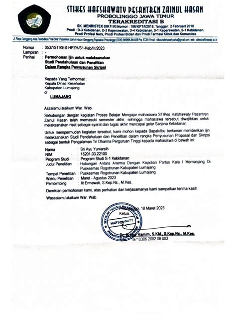 Surat Ijin Dinkes Pdf
