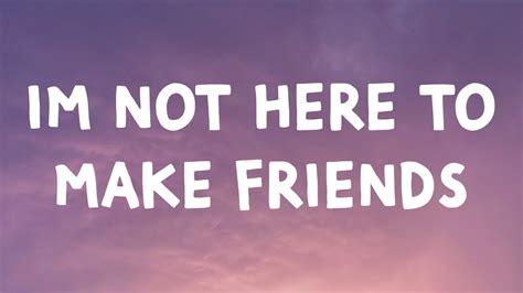 Sam Smith I M Not Here To Make Friends Lyrics Feat Calvin Harris