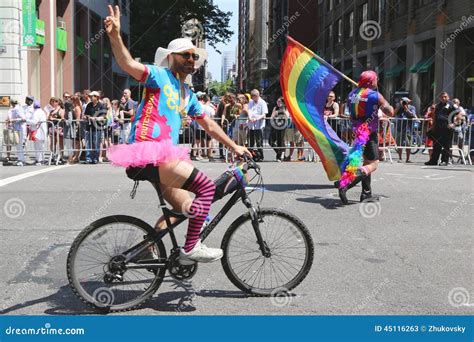 LGBT Pride Parade Participants in New York City Editorial Stock Photo ...