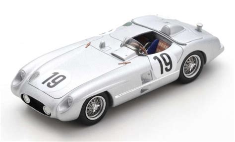 Miniature Mercedes 300 1 43 Spark SLR No 19 24h Le Mans 1955 J M Fangio