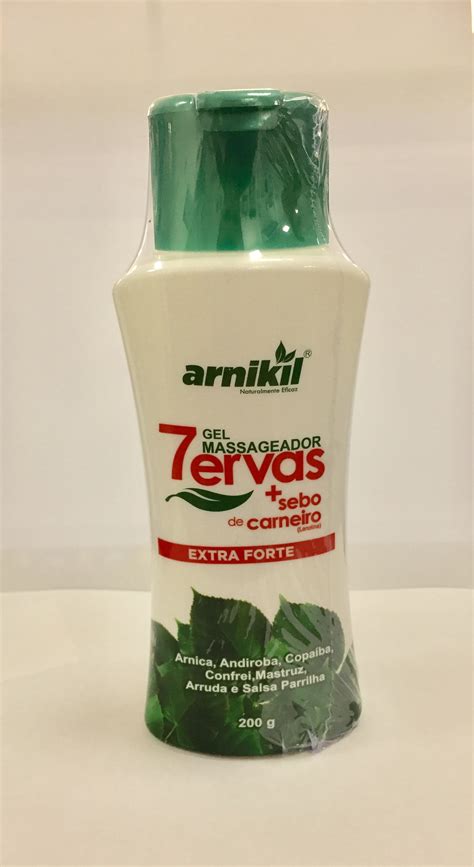 Gel Massageador Extra Forte 7 Ervas 200 Gramas Arnikil Santa Apolônia