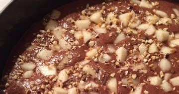 La Cuoca In Viola Torta Di Albumi Al Cacao Con Pere E Nocciole