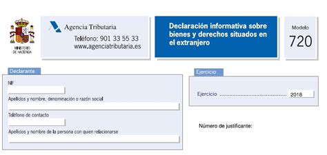 Modelo 720 Declaración informativa sobre bienes y derechos situados